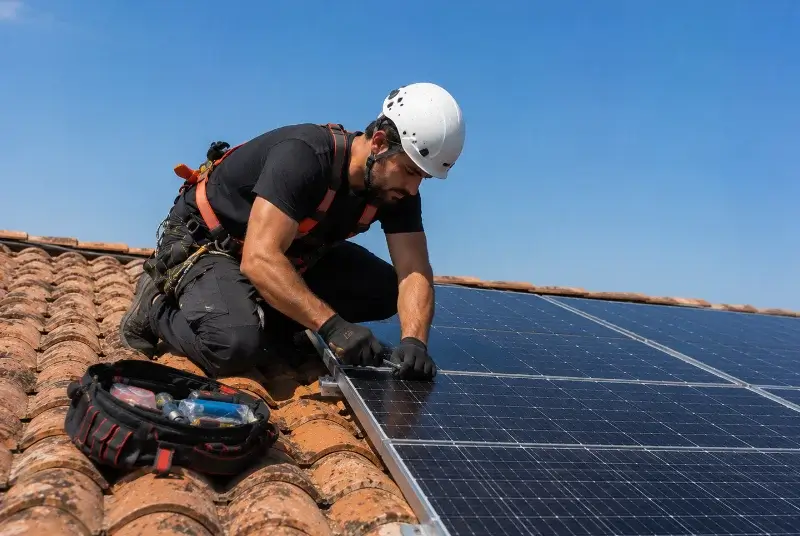 Maintenance et monitoring de panneaux solaires à Cheyssieu